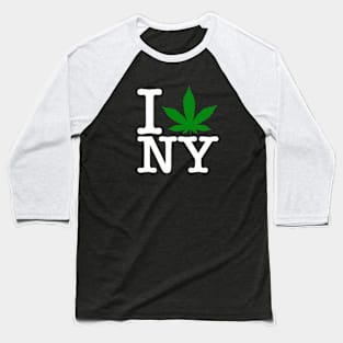 I weed NY! (for dark shirts and stuff!) Baseball T-Shirt